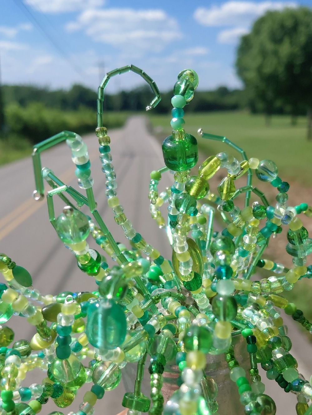 Handcrafted Beaded Plant - Picture 4 of 6